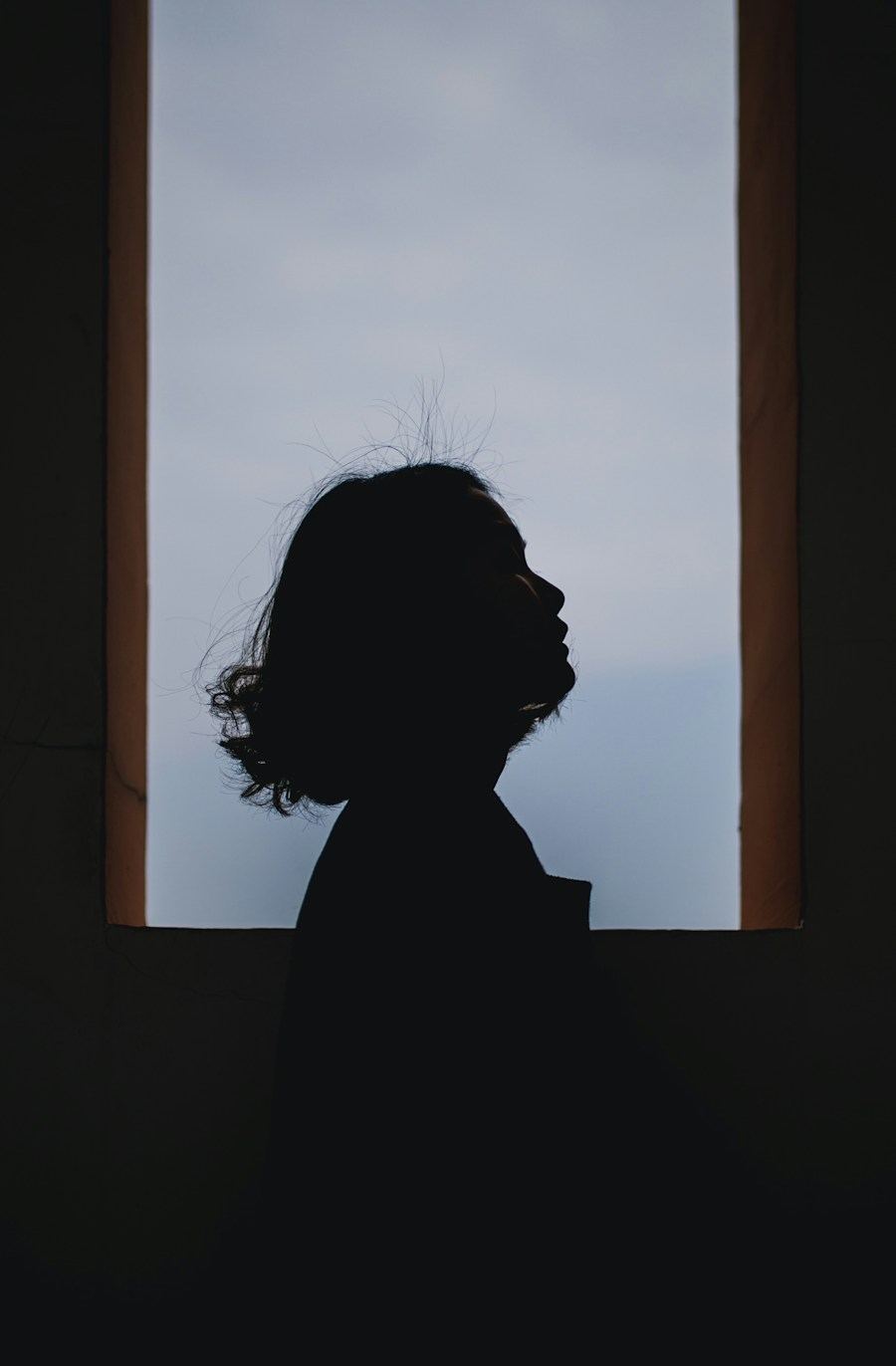 Silhouette of a photographer, stand-in for a gallery artist portrait